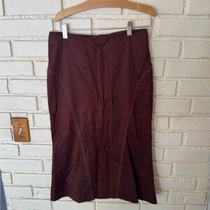 Kenneth Cole New York Dark Brown Pencil Skirt